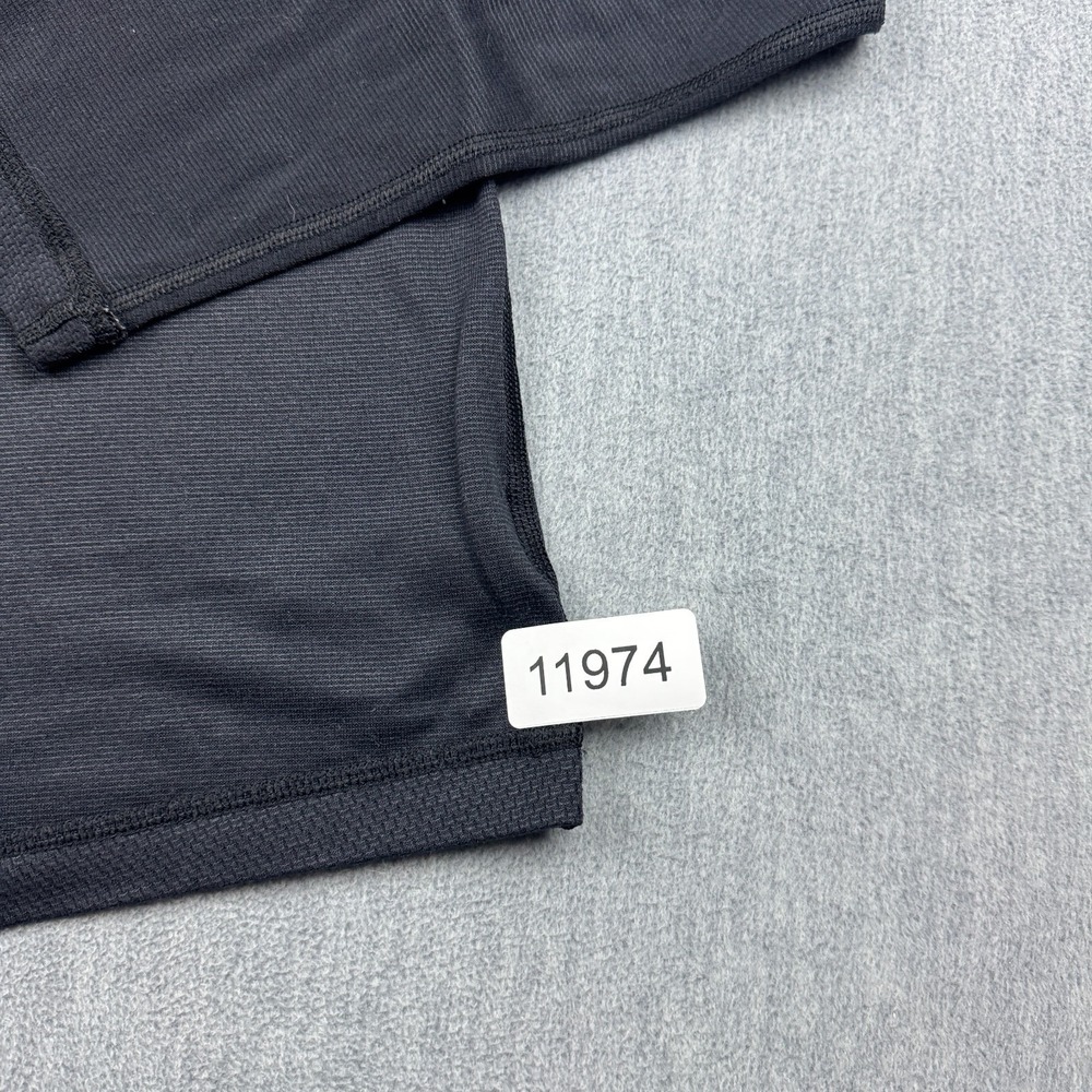 Patagonia Shirt Womens Medium Black Capilene Midweight‎ Zip-T Pullover Made USA - Picture 12 of 12